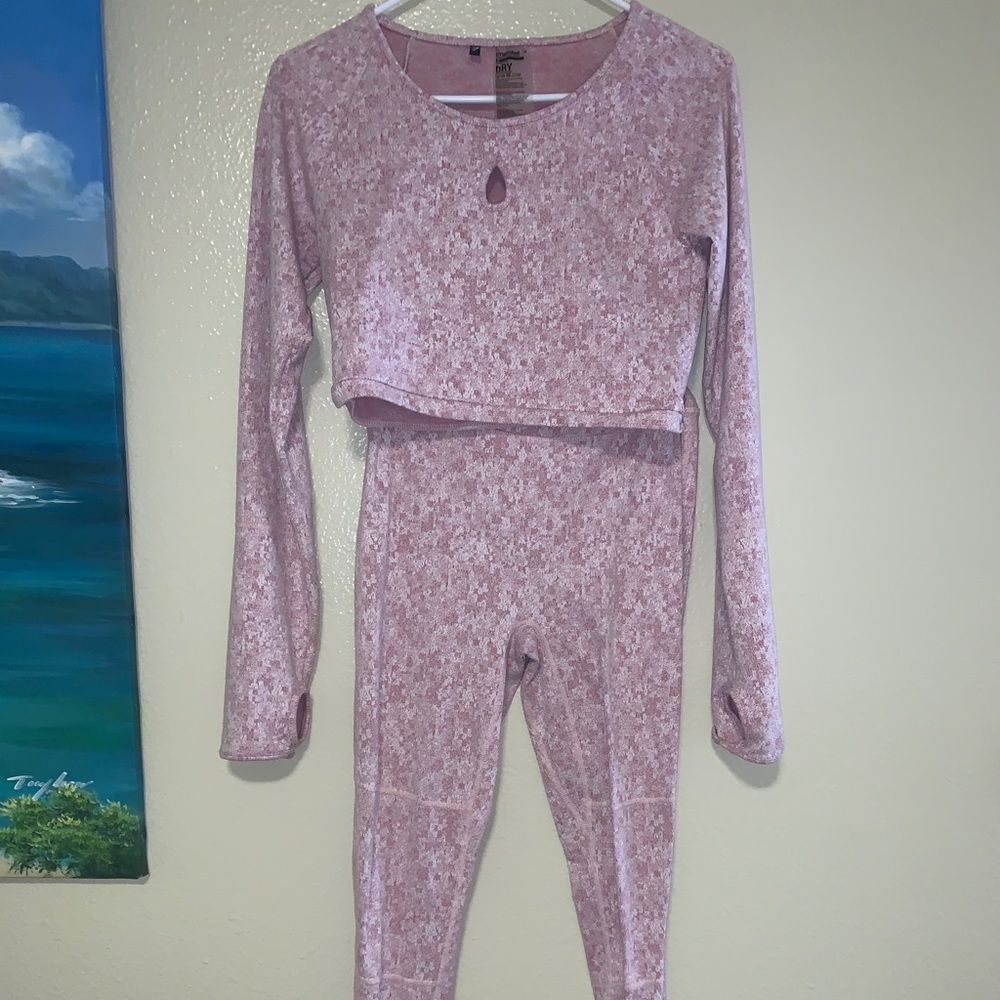 Gym shark women’s matching set pink